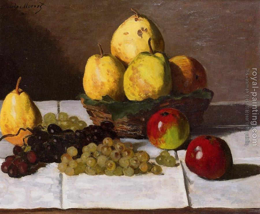 Claude Oscar Monet : Still Life with Pears and Grapes